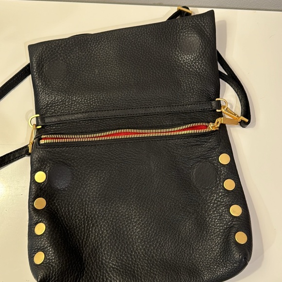 HAMMITT Zippered Leather Crossbody Clutch VIP MED
Black/Brushed Gold - Picture 8 of 8
